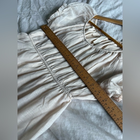 Teenplo smocked embroidered cap sleeve off shoulder dress small - Picture 7 of 10